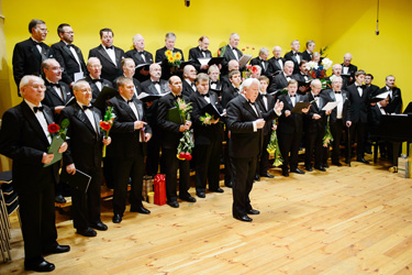 „Võru meeskoor 85”,  9. detsember 2012 Kandles. Foto: MARGUS MUTS