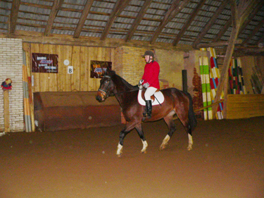 Koolisõidu võitja Raul Rüütli hobusel Camiro.     Foto: A. Lokk