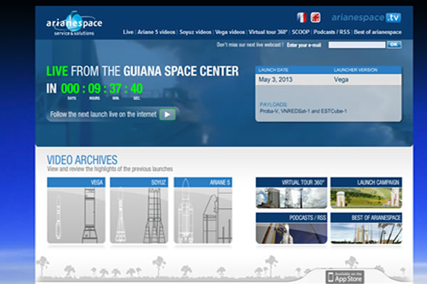 http://www.arianespace.tv/