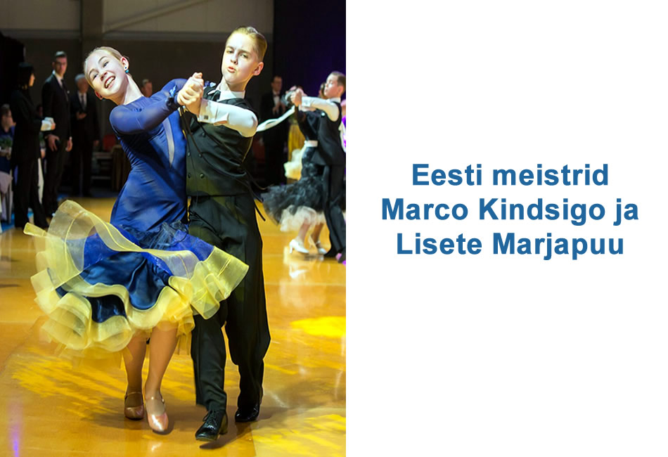 Eesti meistrid Marco Kindsigo ja Lisete Marjapuu