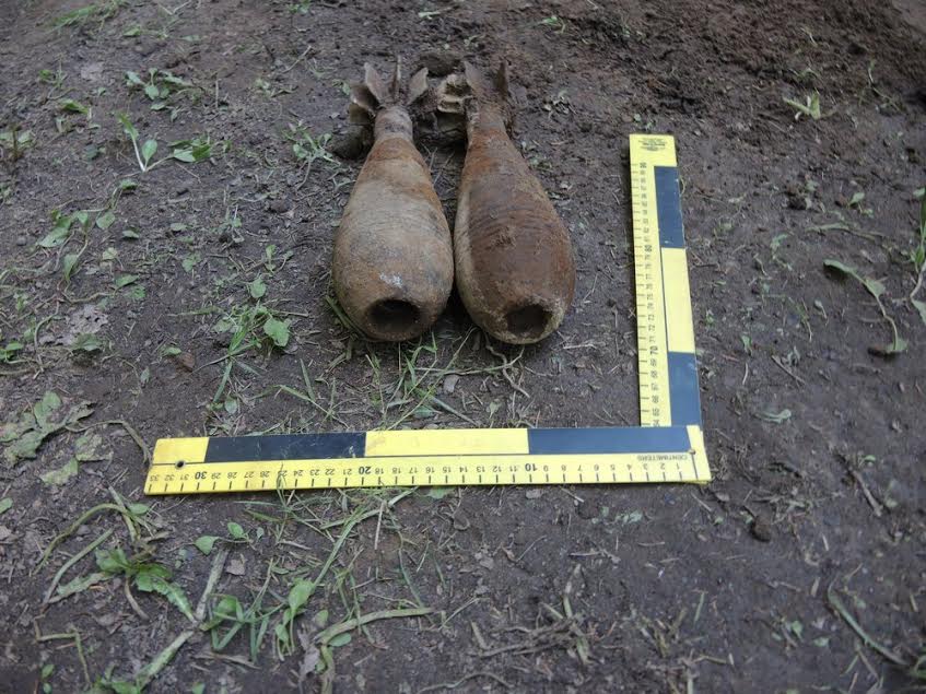  05. juulil sai Lõuna-Eesti pommigrupp teate  Valgamaalt Hummuli vallast Puide külast, kus oli leitud kaks 82 mm miinipilduja miini FOTO: Lõuna-Eesti pommigrupp