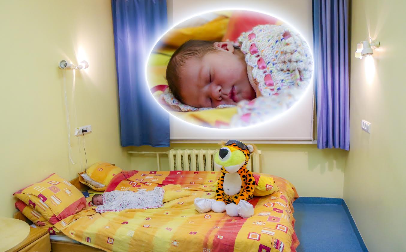 Perepalatid on haiglas populaarsed ja muudavad peresünnituse veelgi hubasemaks. Voodis magab väike Sofia. Foto: AIGAR NAGEL