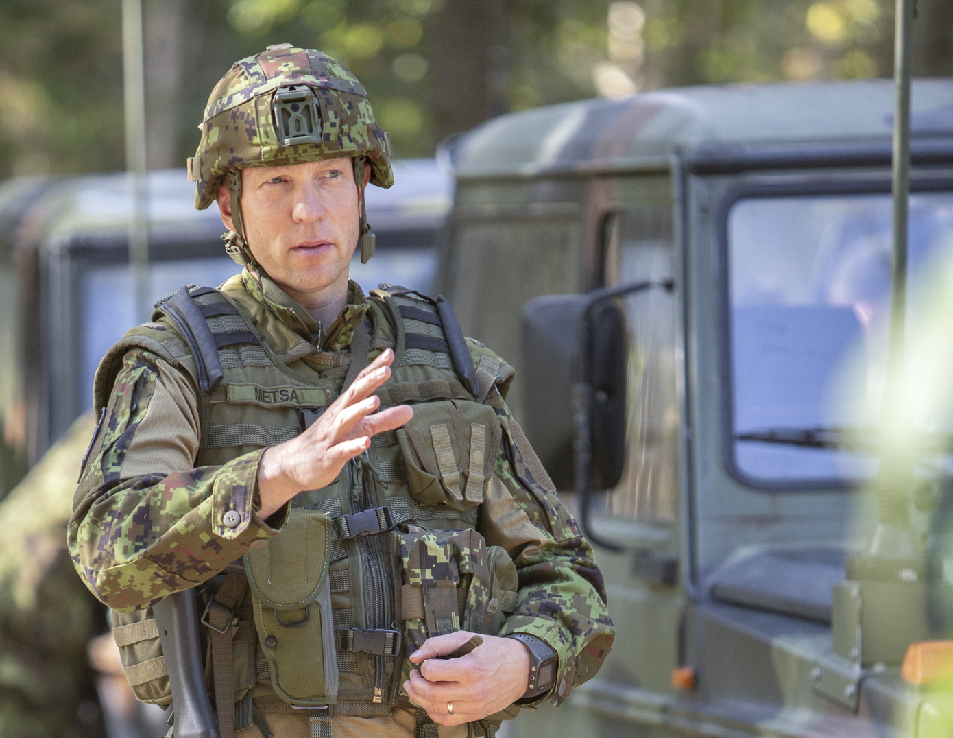 2 jalaväebrigaadi ülema kolonel Tarmo Metsa FOTOD: Aigar Nagel