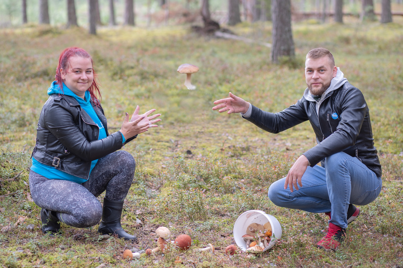 Kristina Noorsalu hakkas koos Indrekuga seenel käima kohe pärast kokkukolimist. Foto: AIGAR NAGEL