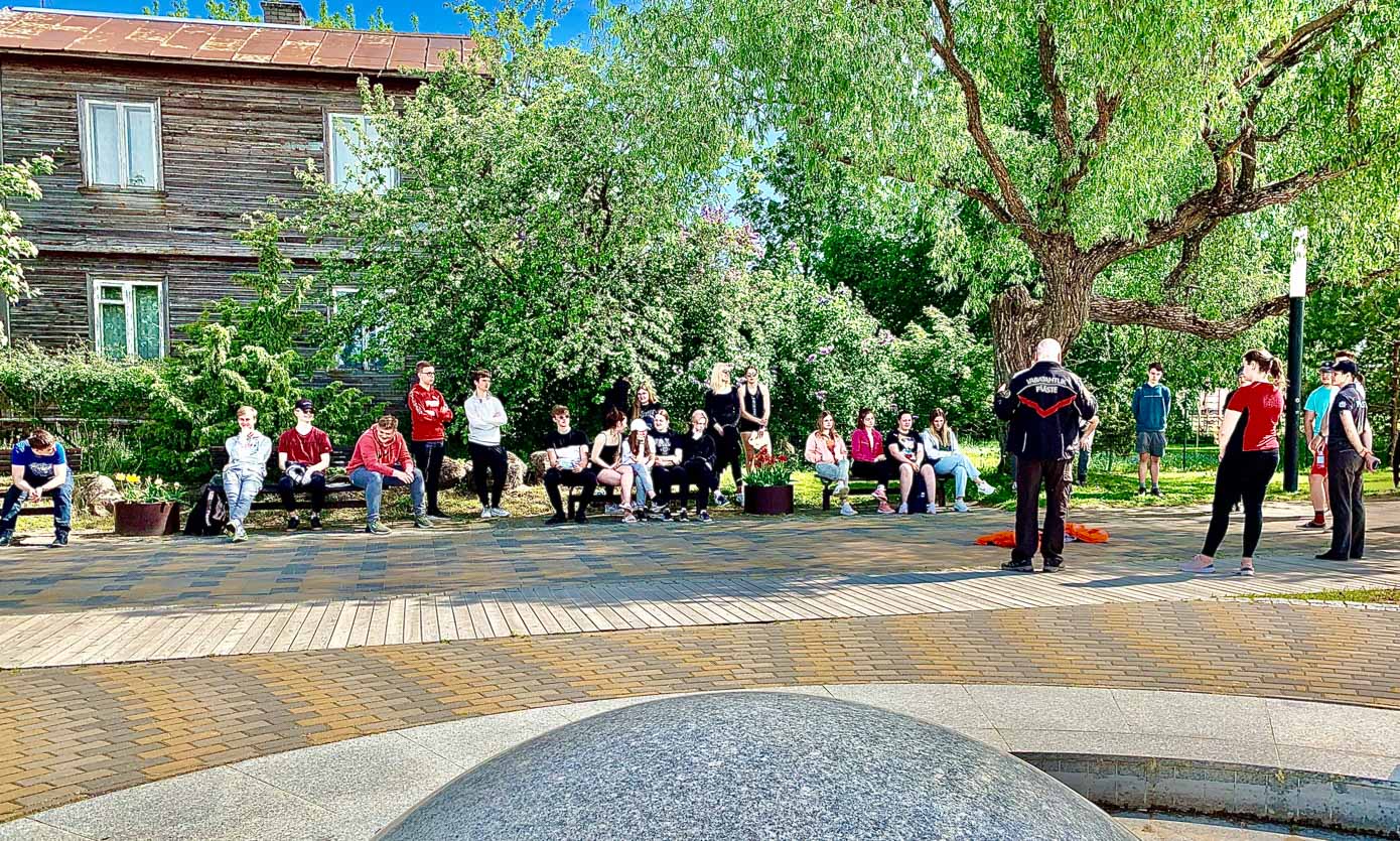 Eile hommikul oli Tamula rannas päästevahendite kasutamise koolitus. Fotod : KALEV ANNOM