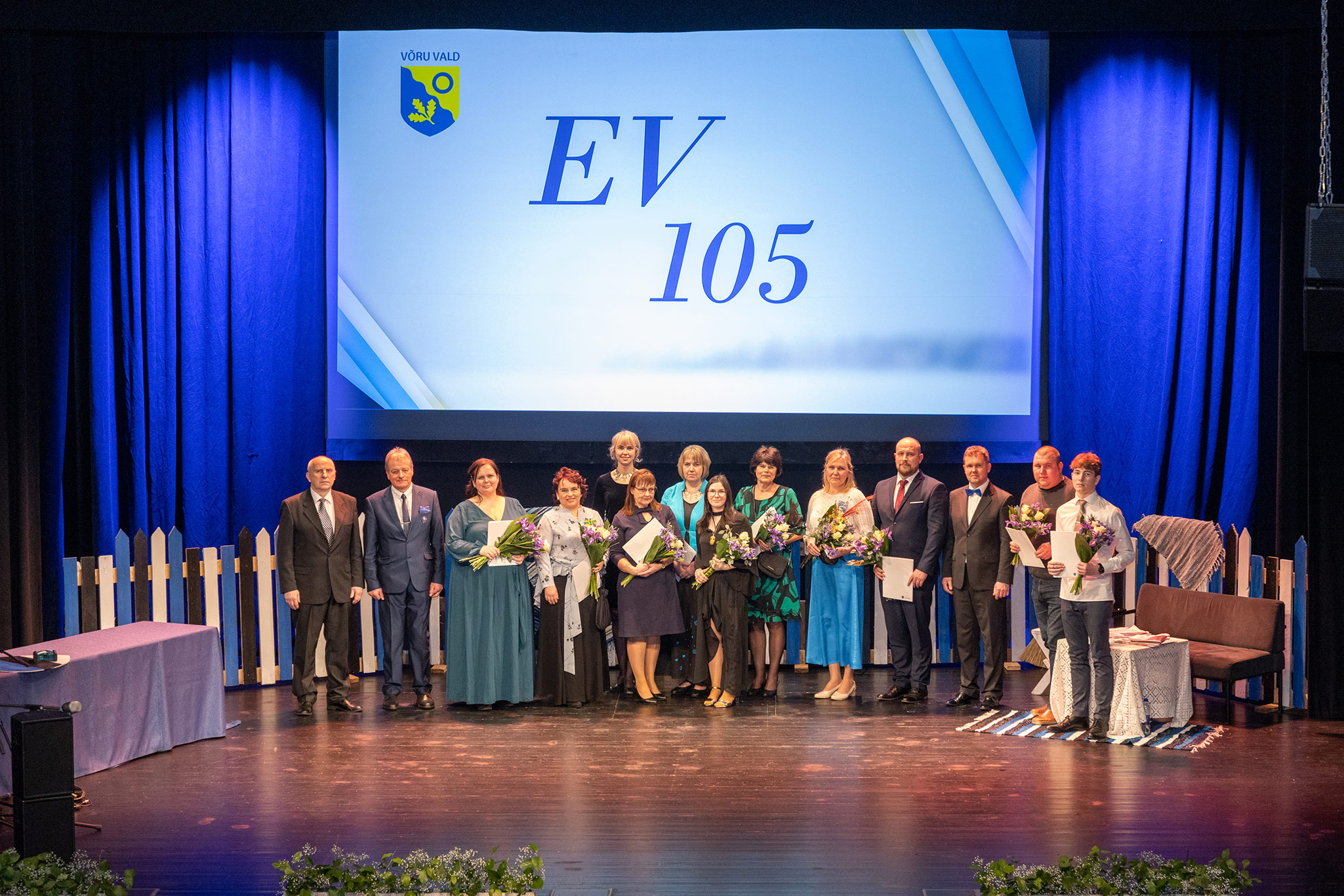 Võru vald jagas kontsertaktusel tunnustust Foto: Mariliis Kivimäe