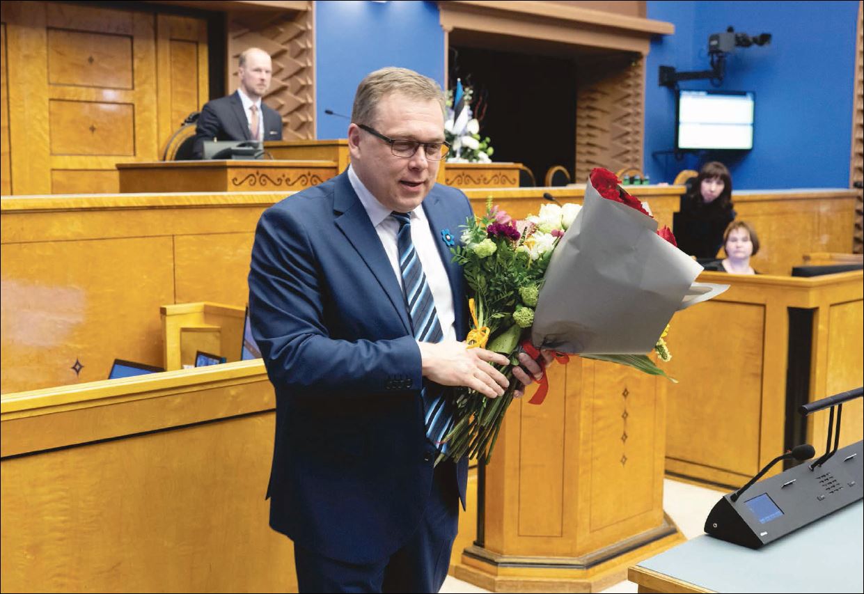 Endine ajakirjanik ja Eesti 200 esimees Lauri Hussar valiti eile pärast EKRE protestide tagasi lükkamist riigikogu esimeheks. Foto: RIIGIKOGU PRESSITEENISTUS