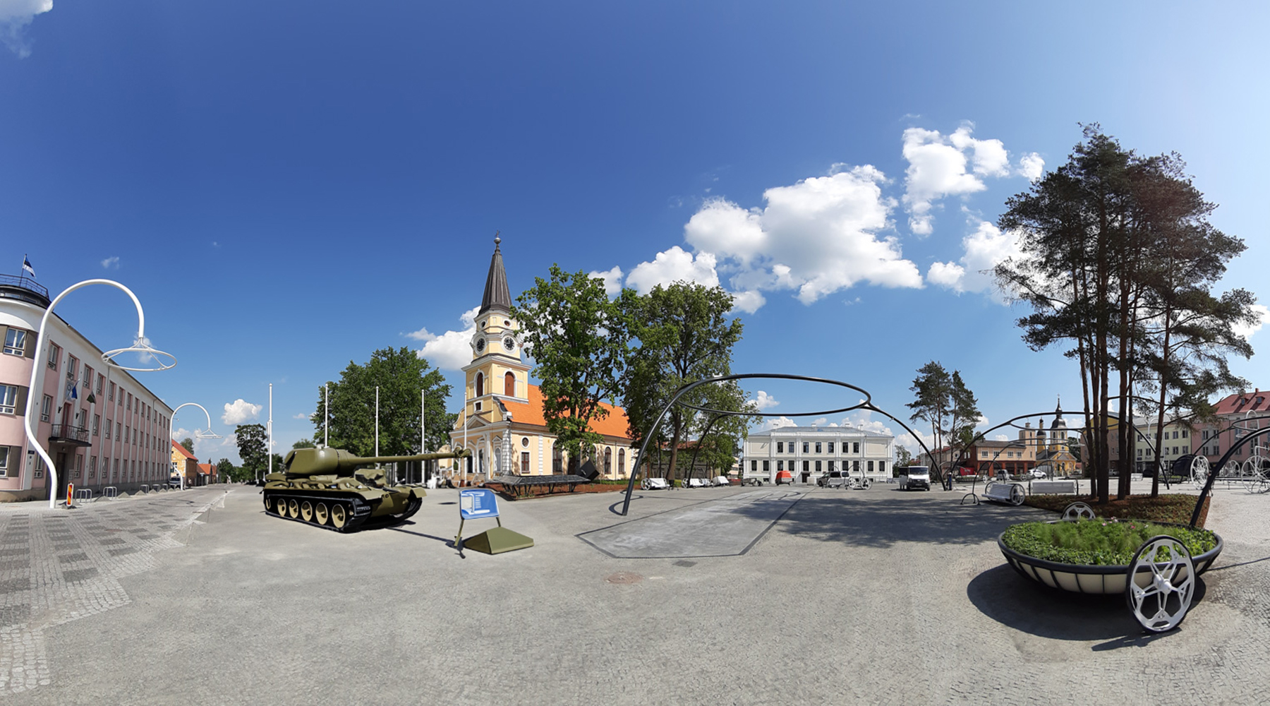Võru keskväljakule plaanitakse tuua NATO sünnipäevaks tank Fotolavastus FOTO: Aigar Nagel