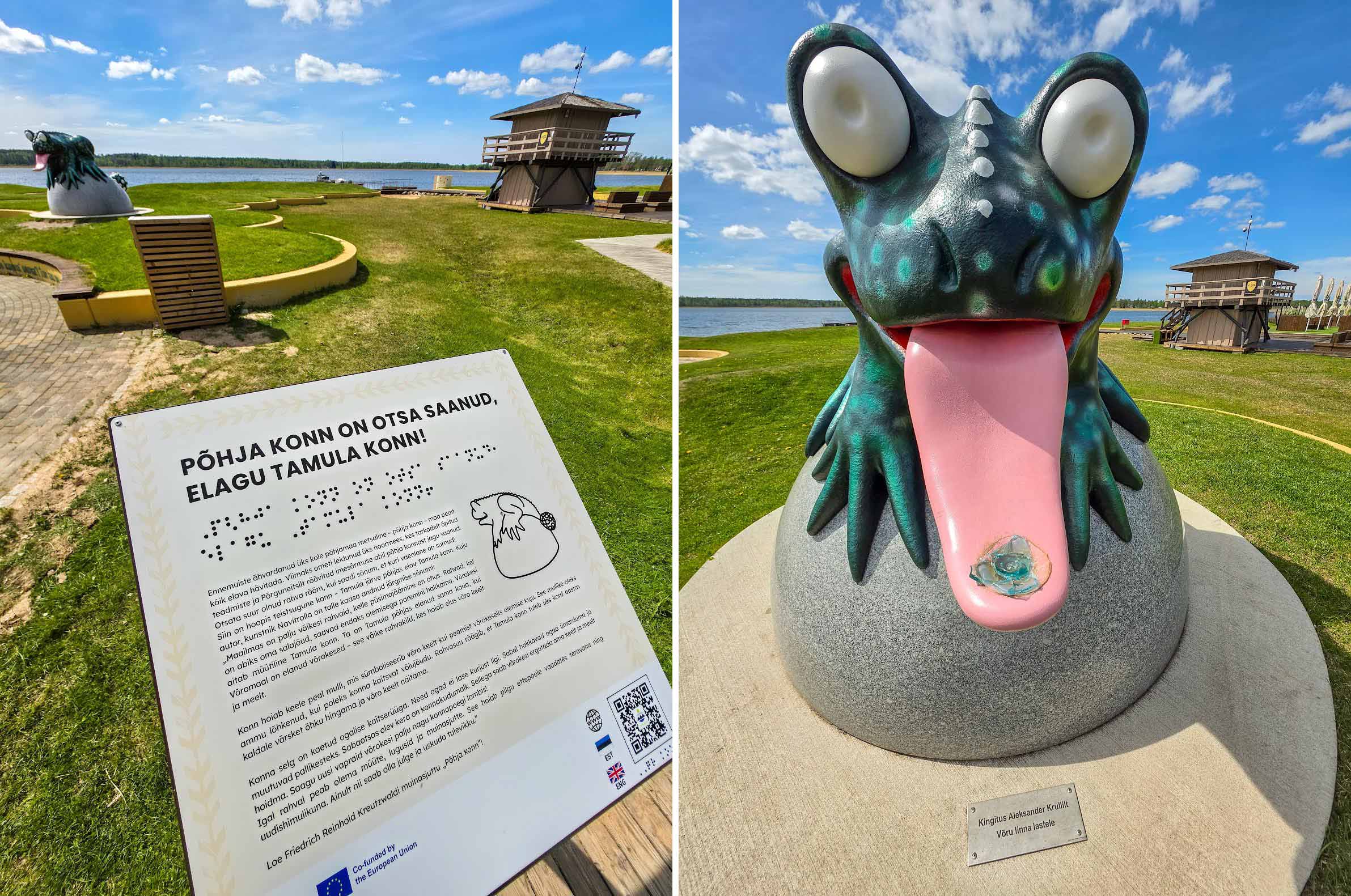 Veel nädala alguses oli konna keelel näha klaasist poist alles jäänud teravaid klaasikilde, mis kolmapäeval koos vana liimiga eemaldati. Fotod: AIGAR NAGEL