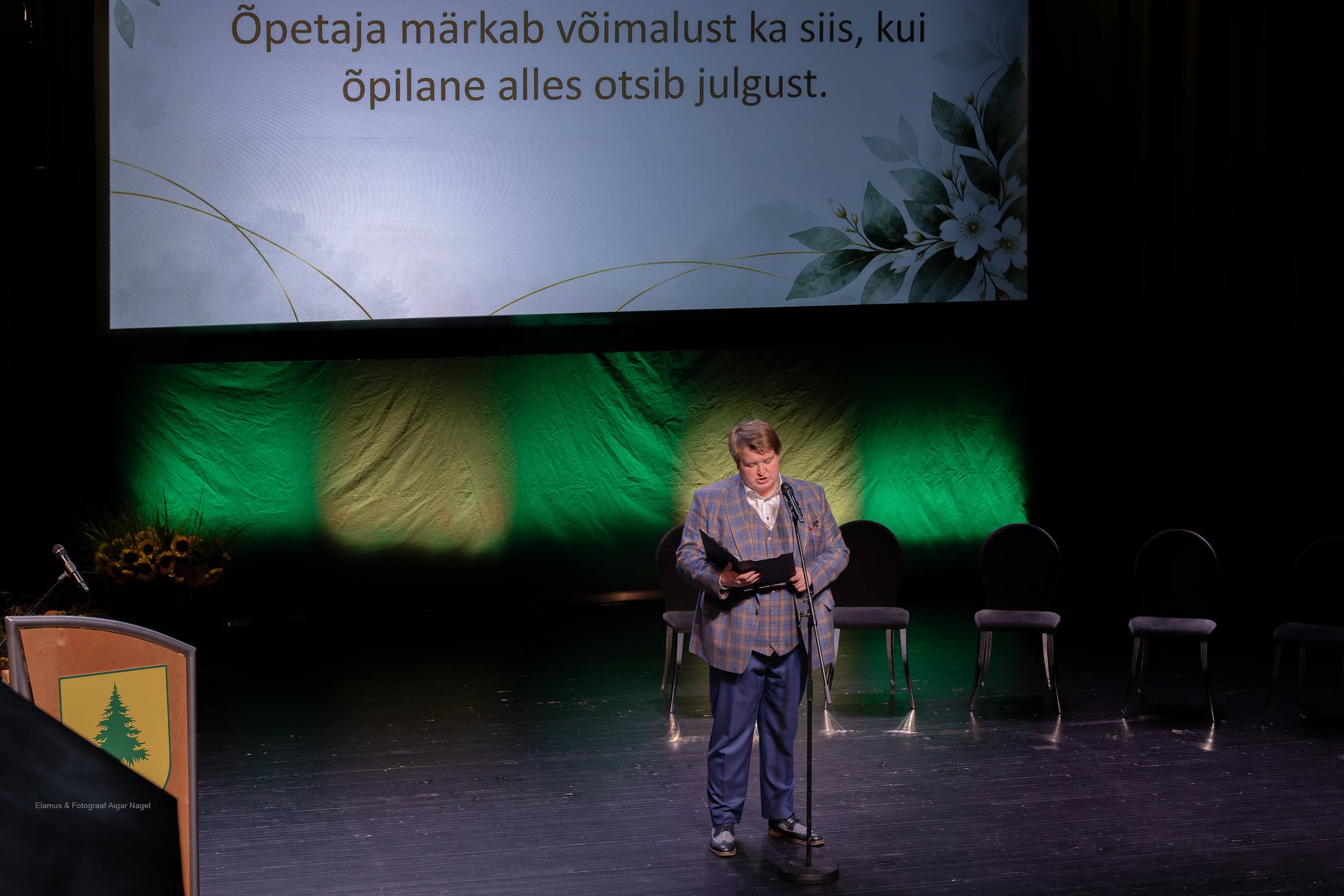 Pidulikku sündmust juhtis Reigo Tamm. FOTO: Aigar Nagel