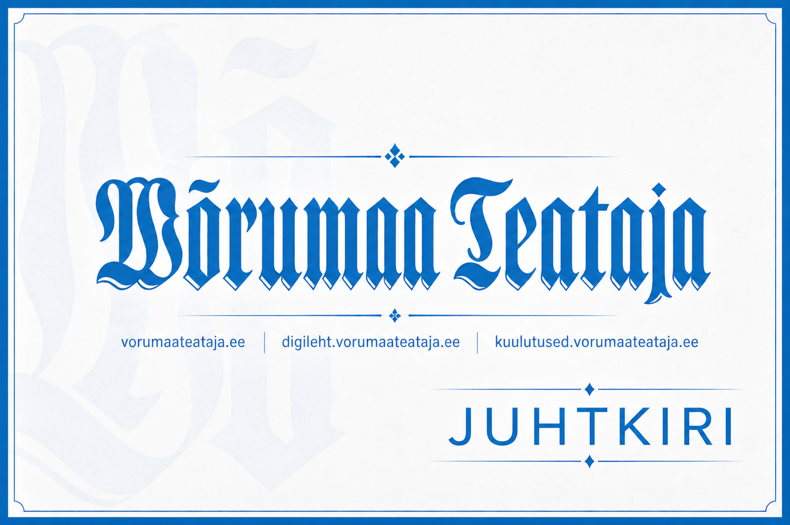 JUHTKIRI Kas me peaksime kõik õpetajaks hakkama?
