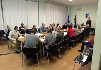 Eile toimunud Võru linnavolikogu istungil oli kohal 19 liiget. Istungilt puudusid Jüri Kaver ja Marko Tiisler. 	  Foto: VÕRUMAA TEATAJA